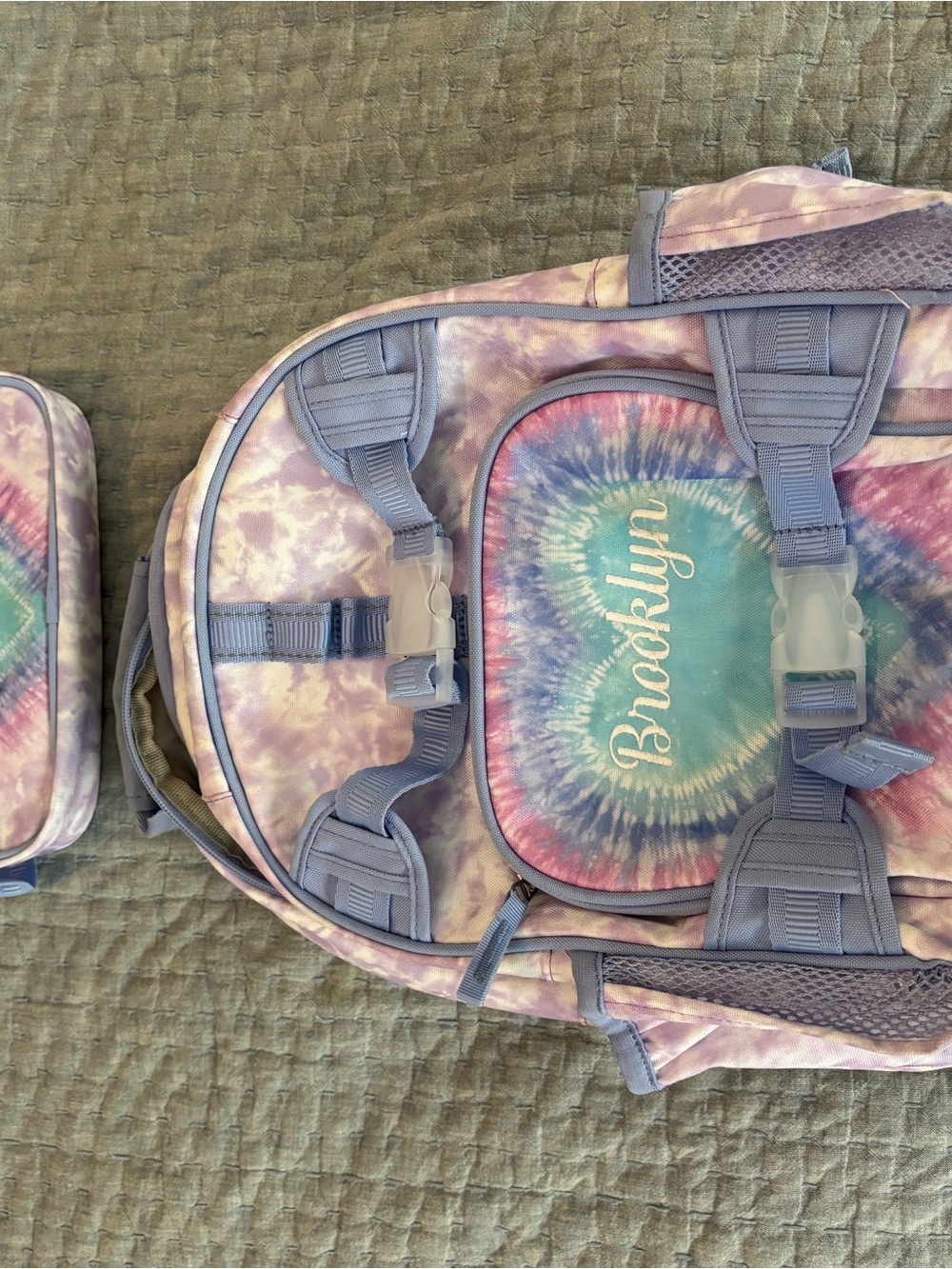 Pottery Barn Kids Tie-Dye Backpack in Purple, Pink, Blue